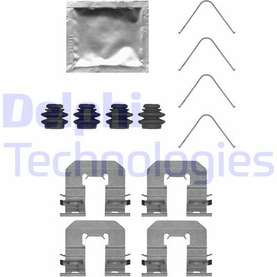 Комплектующие, колодки дискового тормоза DELPHI LX0716 для FORD KUGA
