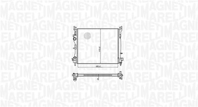 Chłodnica, układ chłodzenia silnika MAGNETI MARELLI 350213179300