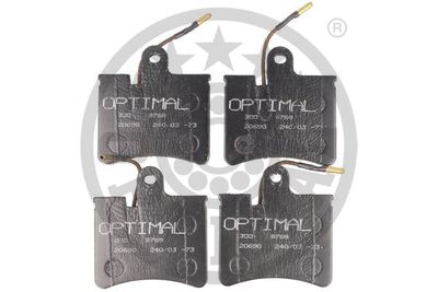 Комплект тормозных колодок, дисковый тормоз OPTIMAL 9253 для CITROËN AXEL