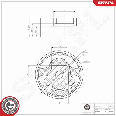 SUPORT MOTOR ESEN SKV 75SKV308 5