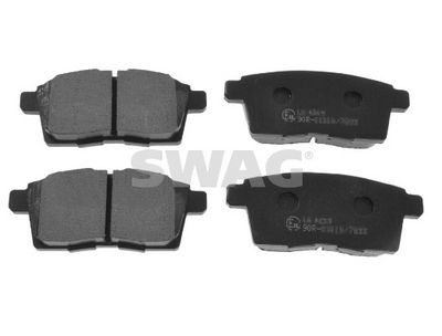 комплект спирачно феродо, дискови спирачки SWAG 33 10 6376
