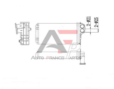 AUTO FRANCE PARTS Heat Exchanger, interior heating