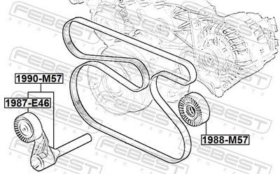 INTINZATOR CUREA CUREA DISTRIBUTIE FEBEST 1990M57 1