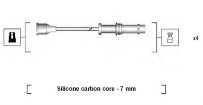 Комплект проводов зажигания MAGNETI MARELLI 941355020920 для SUBARU LEGACY