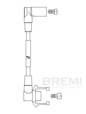Kabel zapalovací svíčky BREMI 638E70