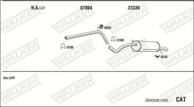 SISTEM DE ESAPAMENT WALKER SEK028132A