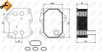 Oil Cooler, engine oil 31212