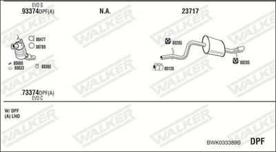 Изпускателна система WALKER BWK033389B