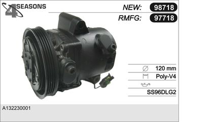 Компрессор, кондиционер AHE 97718 для SMART FORTWO