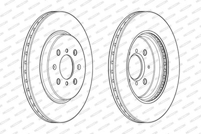 BREMSSCHEIBE FERODO DDF2410C 1