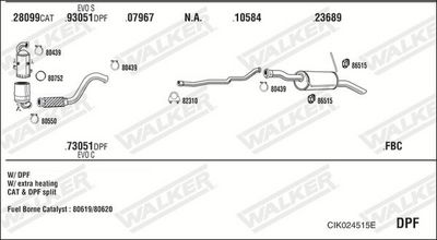 Изпускателна система WALKER CIK024515E