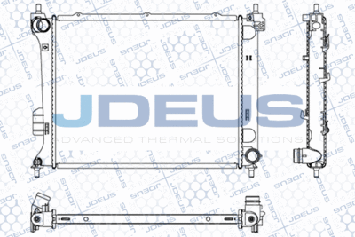Радиатор, охлаждение двигателя JDEUS M-0540410 для HYUNDAI i20