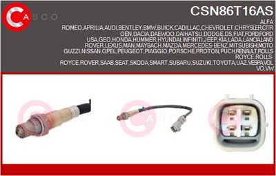 SONDA LAMBDA CASCO CSN86T16AS