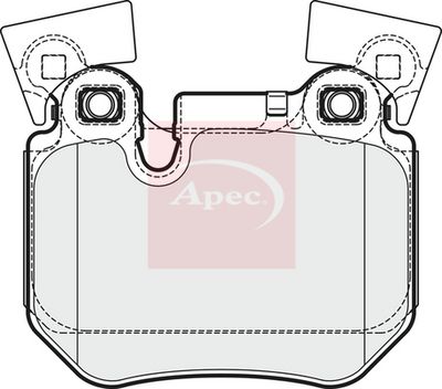 APEC Brake Pad Set, disc brake PAD1682