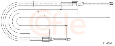 SEILZUG FESTSTELLBREMSE COFLE 116590