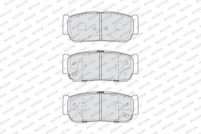 Remblokken set Achter , past: KIA SORENTO I  SSANGYONG KYRON, REXTON / REXTON II, REXTON W / REXTON, RODIUS I, RODIUS II, STAVIC 2.0D-3.5 04.02-