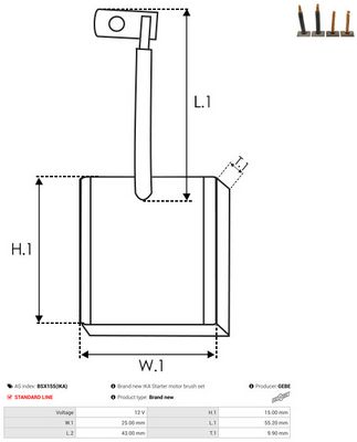 PERIE ELECTROMOTOR AS-PL BSX155IKA 1