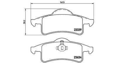 BREMSBELAGSATZ SCHEIBENBREMSE MAGNETI MARELLI 363700437006 1