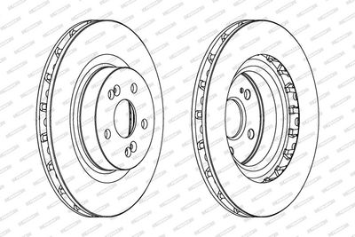 BREMSSCHEIBE FERODO DDF1524C1 1