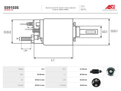 Magnetafbryder, starter AS-PL SS9103S