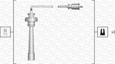 Комплект проводов зажигания MAGNETI MARELLI 941318111191 для MITSUBISHI SPACE