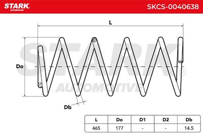 пружина за ходовата част STARK SKCS-0040638