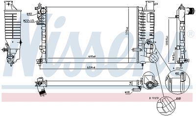 Radiator, engine cooling 63578A