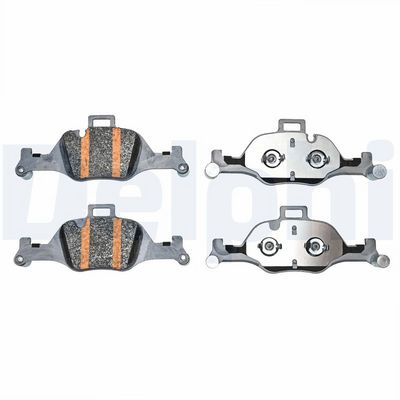 Remblokken set Voor ((EN) for electric vehicles  met een dempingskussen  met extra's), past: BMW 3 (G20, G80, G28), 3 (G21), 3 (G21, G81), 4 (G22, G82), 4 (G23, G83) 2.0-Electric 07.15-