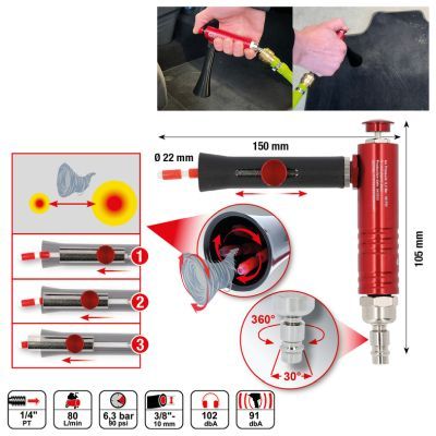 Sací/ofukovací pistole (stlačený vzduch) KS TOOLS 515.5575