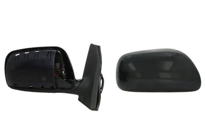 Zijspiegel Rechts (elektrisch, in reliëf, met verwarming, under-coated) past: TOYOTA COROLLA E12 07.04-07.07