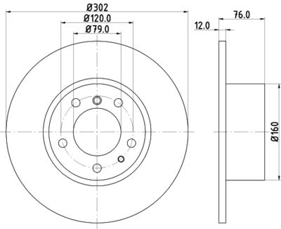 DISC FRANA HELLA 8DD355127021 3