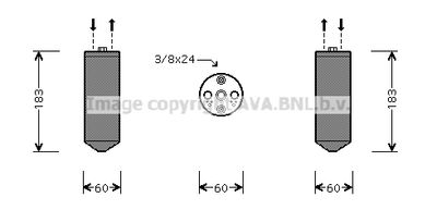 Осушитель, кондиционер AVA QUALITY COOLING MTD234 для MITSUBISHI PAJERO