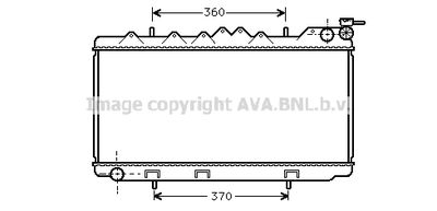 Радиатор, охлаждение двигателя AVA QUALITY COOLING DN2102 для NISSAN 100NX