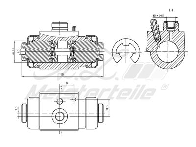 спирачно цилиндърче на колелото A.Z. Meisterteile AZMT-44-111-1133