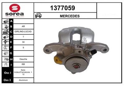 BREMSSATTEL SNRA 1377059