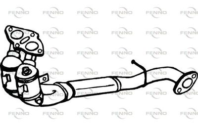 FENNO P107CAT Катализатор  для ALFA ROMEO 147 (937_) 2.0 16V T.SPARK (937.AXA1, 937.AXC1, 937.BXC1)