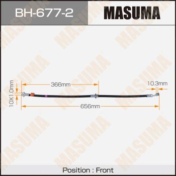 MASUMA BH-677-2 Тормозной шланг  для NISSAN JUKE (F15) 1.6 DIG-T