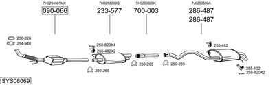 ABGASANLAGE BOSAL SYS08069