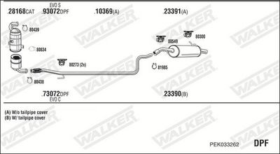 SISTEM DE ESAPAMENT WALKER PEK033262