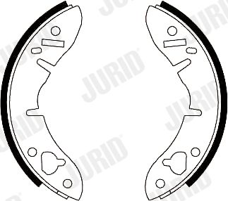 Комплект тормозных колодок JURID 362263J для ROVER MINI-MOKE