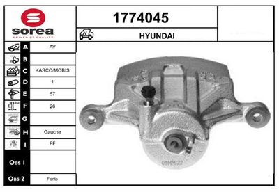 ETRIER DE FREIN - HYUNDAI / AV