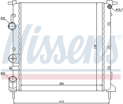 RADIATOR RACIRE MOTOR NISSENS 638271 4