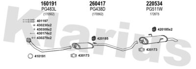 Układ wydechowy KLARIUS 630480E