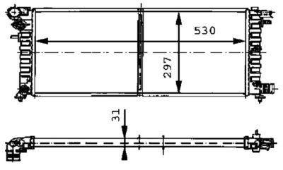 RADIATOR RACIRE MOTOR MAHLE CR430000P 1