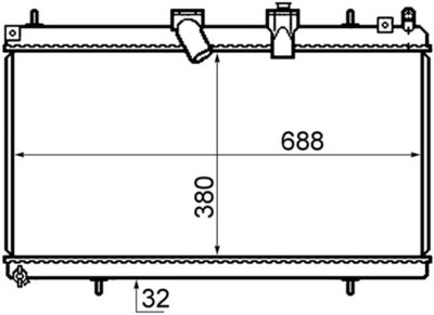 Radiateur - CR802000S - MAHLE