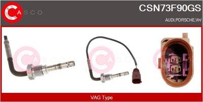 Čidlo, teplota výfukových plynů CASCO CSN73F90GS