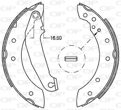 Комплект тормозных колодок OPEN PARTS BSA2110.00 для VOLVO 440