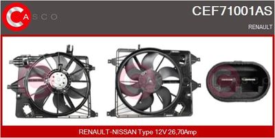 CASCO CEF71001AS Вентилятор системы охлаждения двигателя для RENAULT KANGOO (KC0/1_) 1.5 dCi (KC08, KC09) CASCO CEF71001AS Вентилятор системы охлаждения двигателя для RENAULT KANGOO (KC0/1_) 1.5 dCi (KC08, KC09)