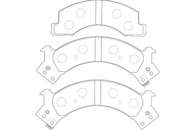 Kavo Parts Stabdžių trinkelių rinkinys, diskinis stabdys