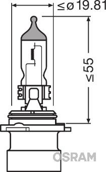 OSRAM 9006XS Лампа ближнего света 